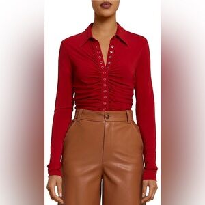 A.L.C. Larsen Snap Front Top